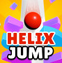 Helix Jump is a fun ball game where you control a ball that bounces safely through gaps on platforms in a circular tower.