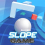 Super Slope Game is a 3D ball run game where players roll the ball in the endless environment. Get far, collect diamonds, and try different game modes with different graphics!